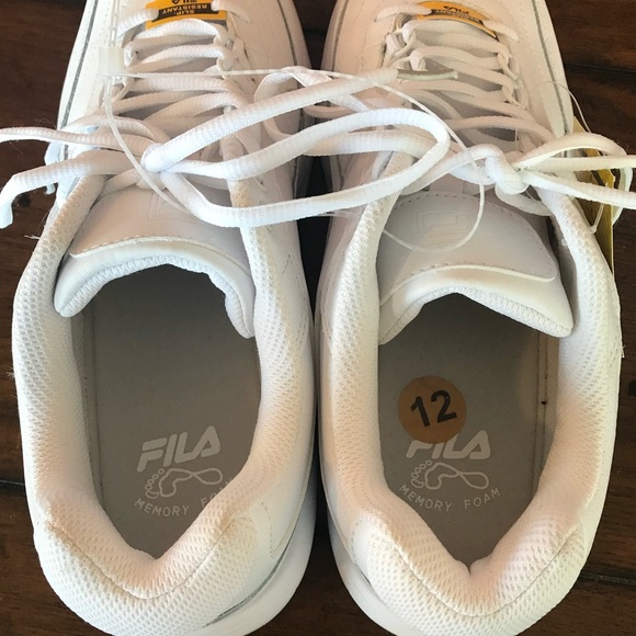 FILA Men’s 12 Memory White Workshift Non Skid Slip Resistant Work Shoes NWT - Picture 9 of 16